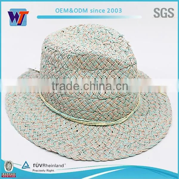 High quality wholesale cheap summer paper cowboy straw hat
