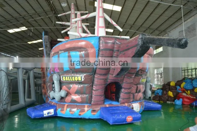 Outdoor commercial giant inflatable pirate slide made in China inflatable factory for adventure sports activities