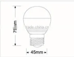 Certificate Approved COB Filament Led Bulb G45