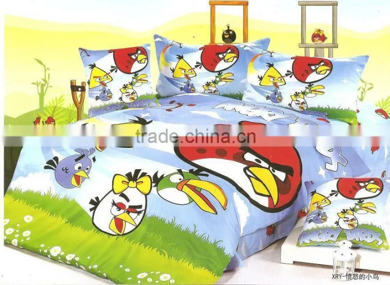 100%polyester bedding set,cartoon bedroom set