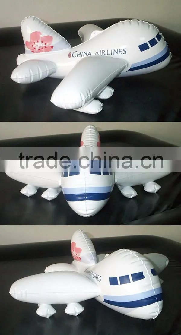 PVC inflatable model airplane toy on sale