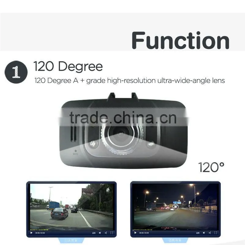 2015 Newest sale 1080p full hd 2.7'LTPS G-sensor function gs8000 car camera DVR