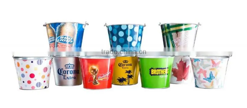 Corona CMYK logo metal ice bucket beer ice bucket