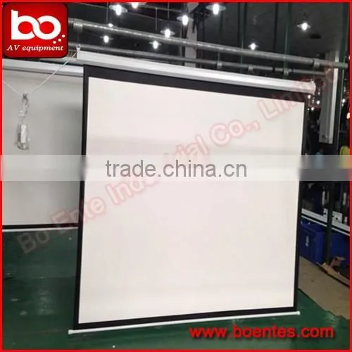 Electric Wall Mount 1:1 84 Inch Motorized Projection Screen for Office Presentation Equipment