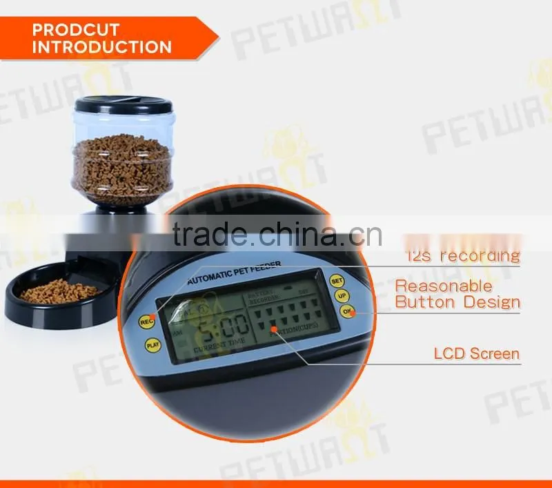 5.4L medium capacity battery operated smart pet feeder automatic