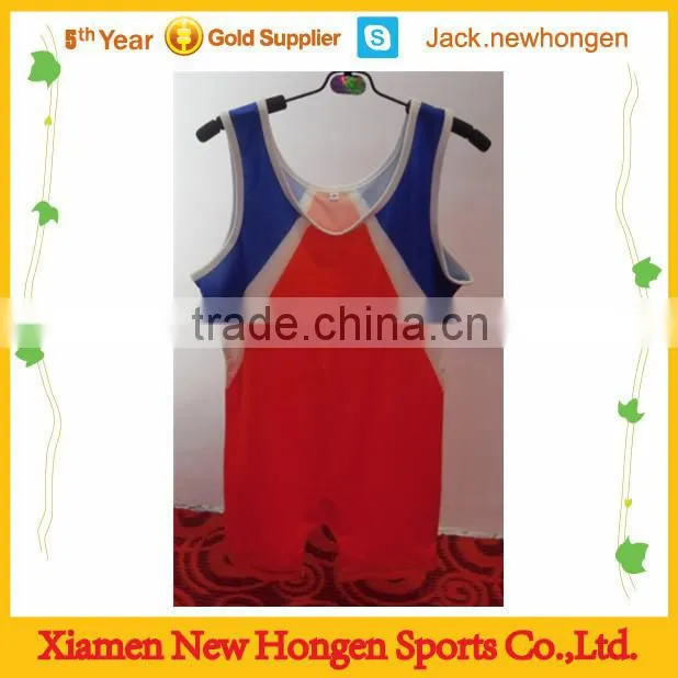 Sublimated wrestling singlet/wrestling wear