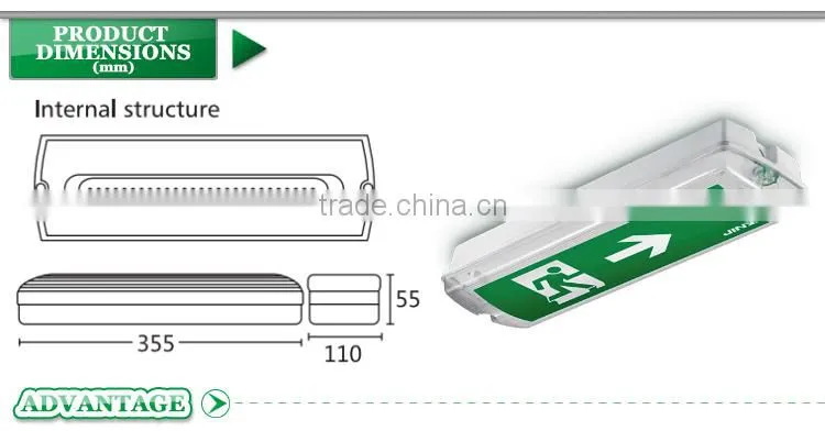 Low price 220V-240V symbol emergency sign