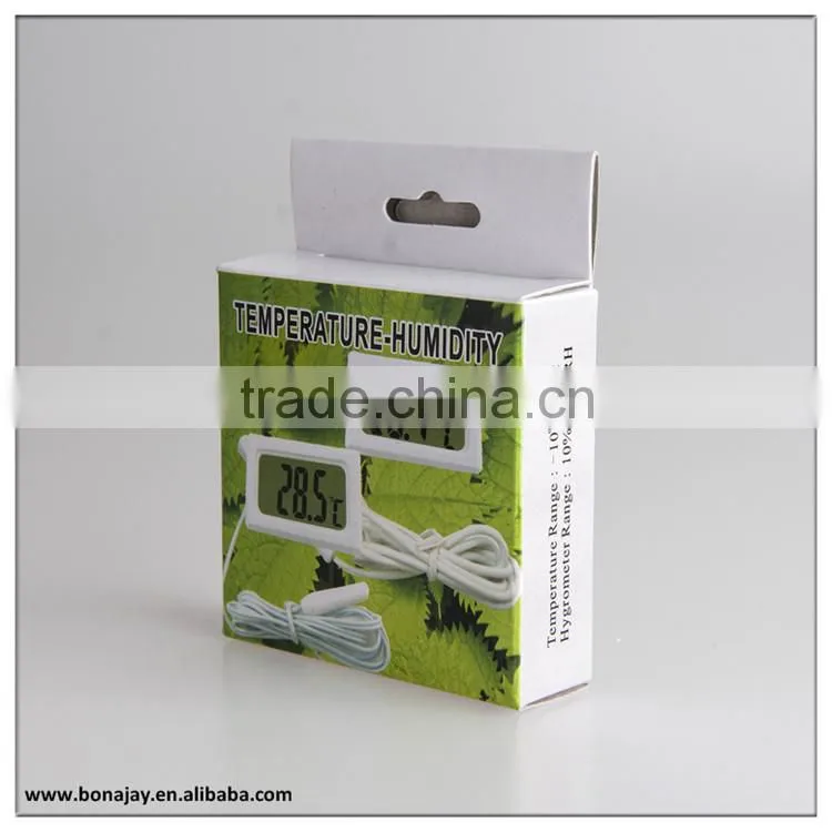 Digital black/white mini outdoor thermometer
