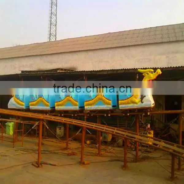 China factory fun park rides cheap roller coaster slide dragon for sale amusement games