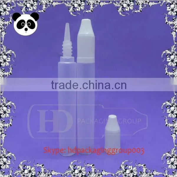 Hot sale pe eliquids bottles empty plastic bottle childproof cap label shrink wrap pen bottle