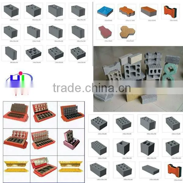QFT3-20 hydraform concrete interlock brick making machines