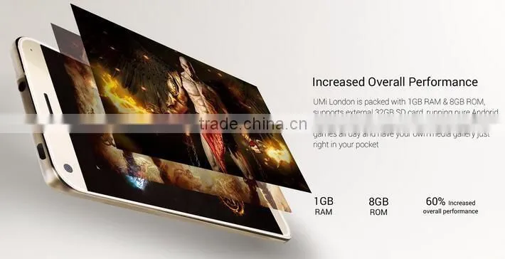 Original Umi London Smartphone MT6580 Quad Core 5.0 inch HD Android 6.0 Marshmallow 1280*720 3G WCDMA Cell Phone