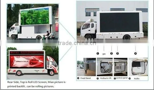 p8 truck mobile advertising led display