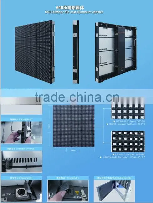 New product 2015 P12 rental led display