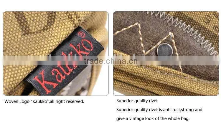 Classic Style Eastern Brand Kaukko Man Canvas Belt Fanny Pack Waist Bag