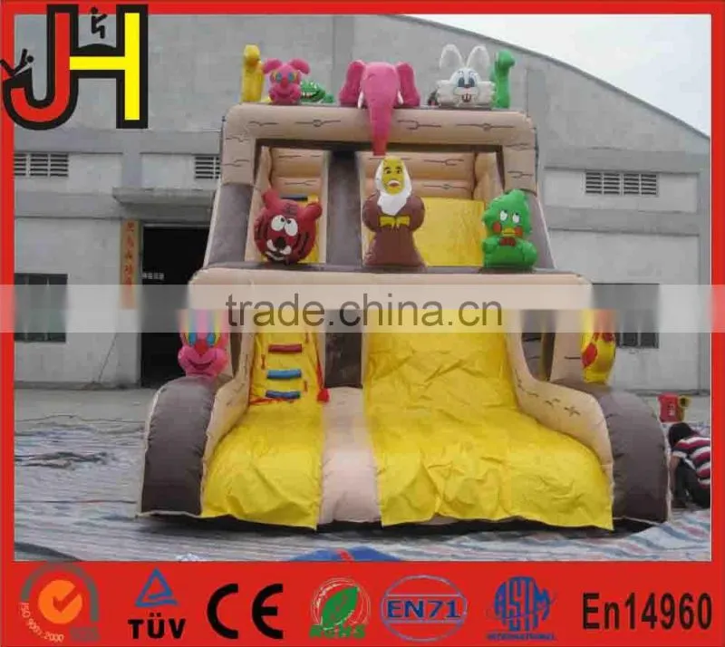 Professional Double Stitching Giant Aminal Inflatable Slide For Sale