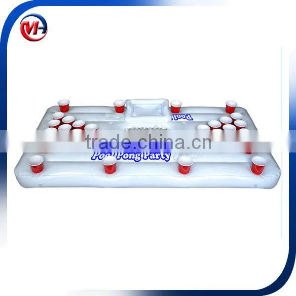 Inflatable beer table/Factory supply PVC inflatable pong table for water games