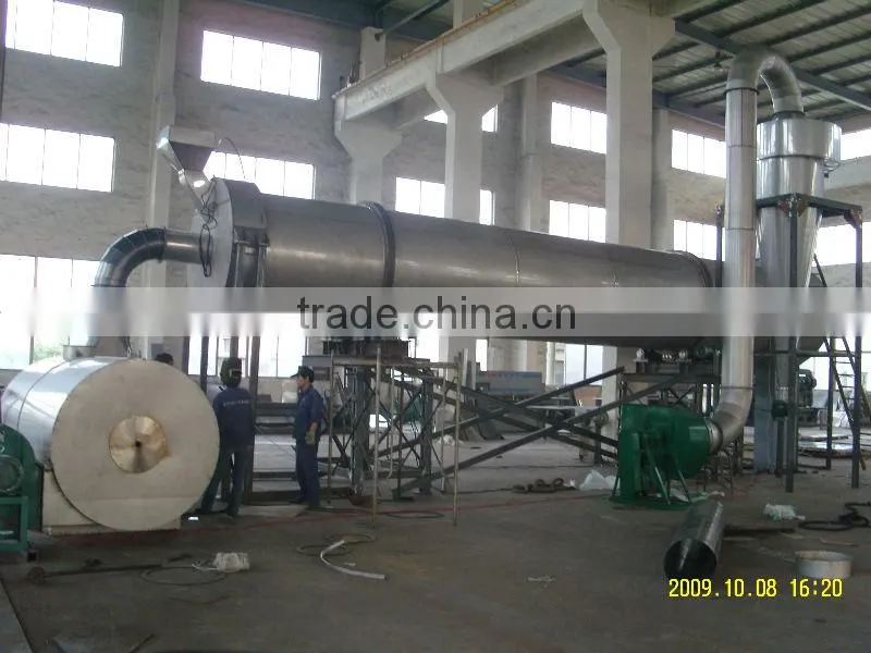 Wood chips rotary dryer