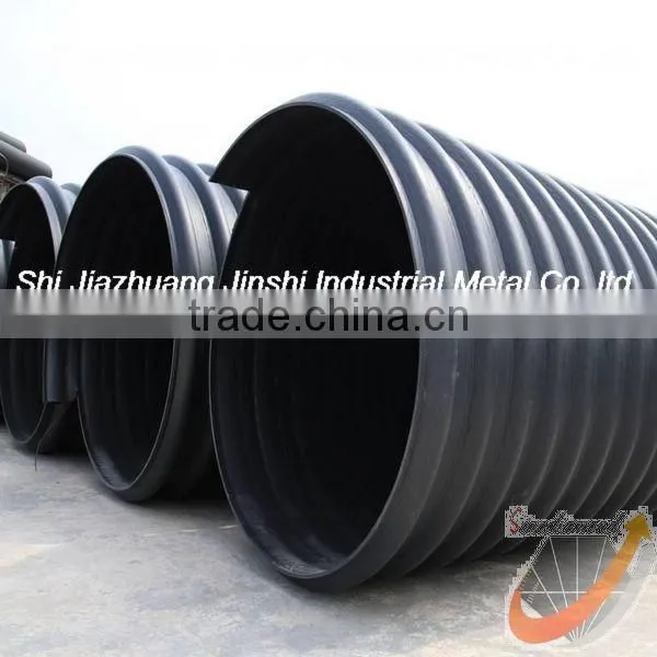 HDPE Steel Belt Reinforced Spirally Corrugated Pipe, HDPE Corrugated Pipe
