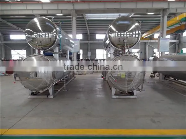 Factory price steam or water used single pot sterilizing canned food retort pot