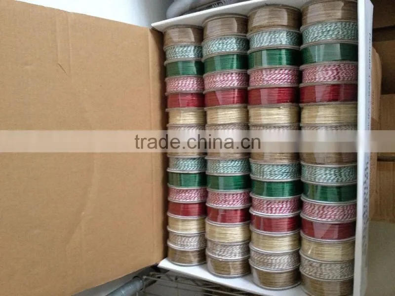 Best quality gift box Cotton twine ribbon