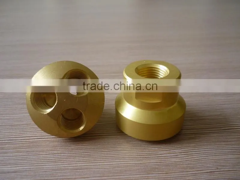 Brass female four-way pex pipe fitting ,brass square connector