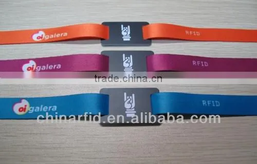 13.56MHz Fabric RFID Watch RFID Bracelets with Classic 1K/S50 Chip