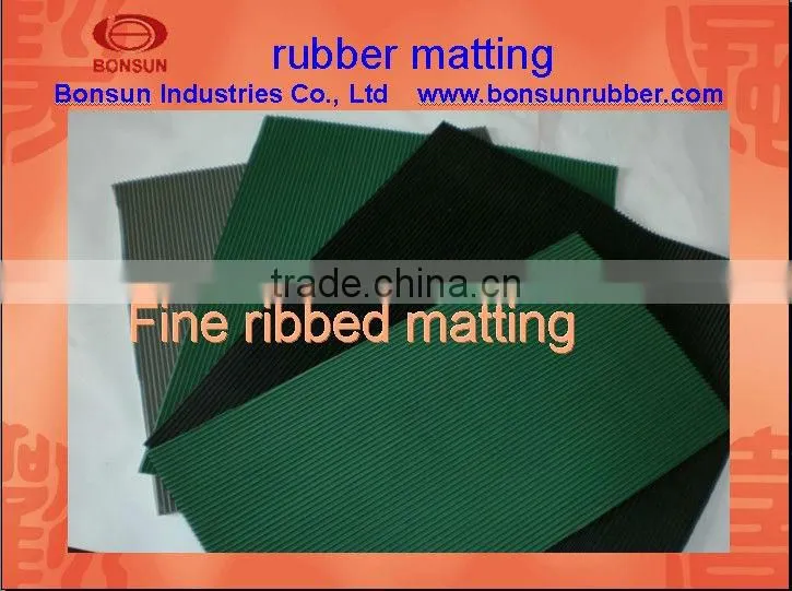3mm to 6mm thickness anti slip commercial grade rubber mat