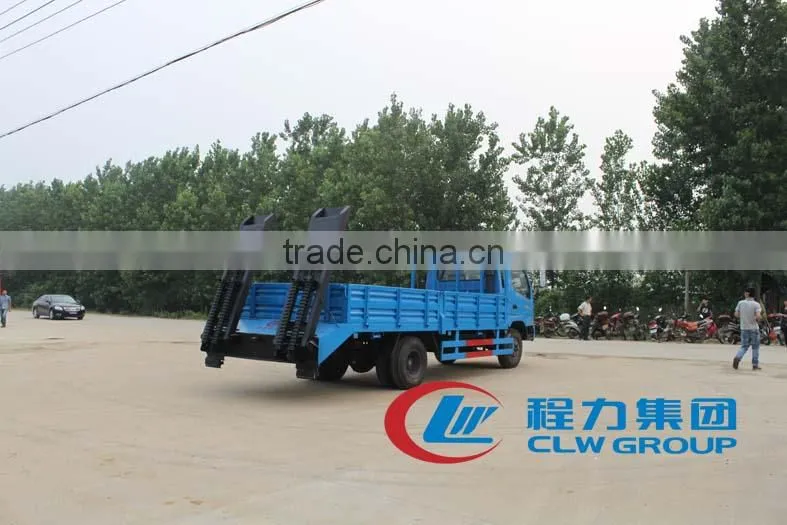 Yuejin Light flat bed truck,eacxcavator truck,flat bed recovery truck 8tons