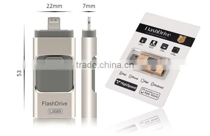 2016 New Design 2.0 USB External OTG usb Flash Drive for ios and android