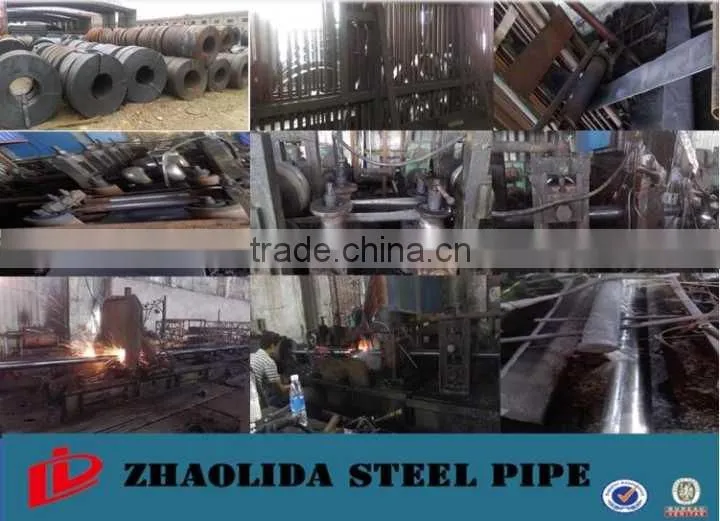 Q235 Q345 ASTM A53 , length 6-12m ERW black welded steel pipe