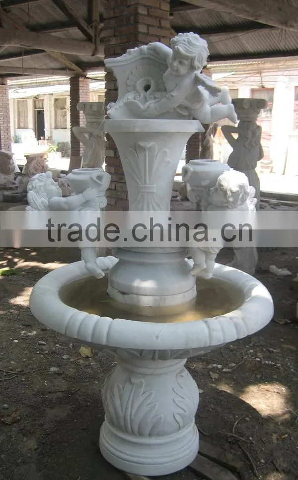Outdoor garden angel water fountains