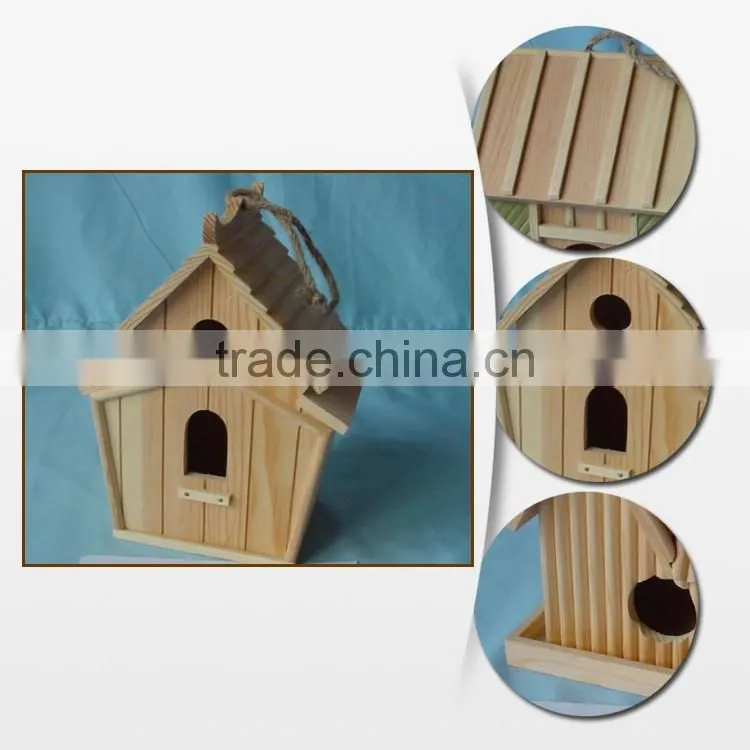 Cheap Classical Wooden Bird Feeder And House