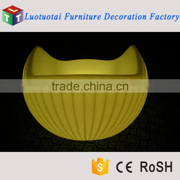 Dongguan furniture factory best price LED light sofa with battery operation