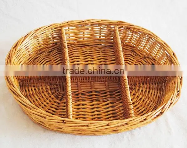2014 new cheap wicker empty fruit basket for decor wholesale