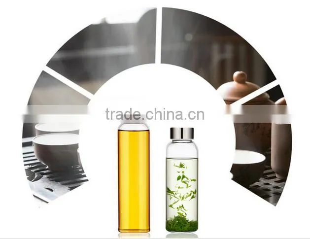 Promotional glass sport water bottle
