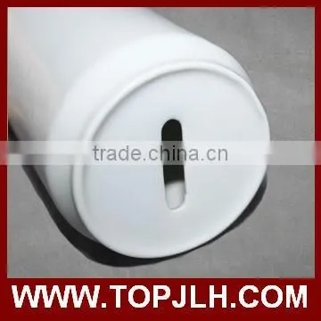 sublimation printable white ceramic saving bank,ceramic money bank