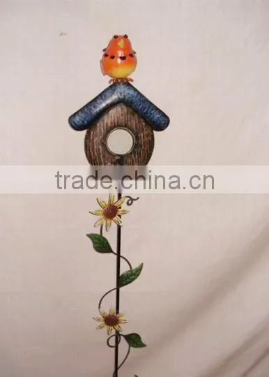 YS88315 unique cut bird room metal handicraft stick made in Xiamen with size 6.75*4*39"