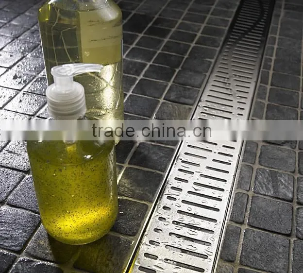 Kitchen AISI304/316 Stainless Steel Decorative Long Floor Drain invisible shower drain