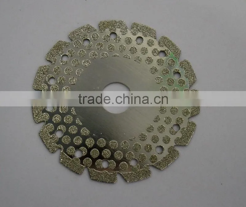 Diamond disc with continuous rim type