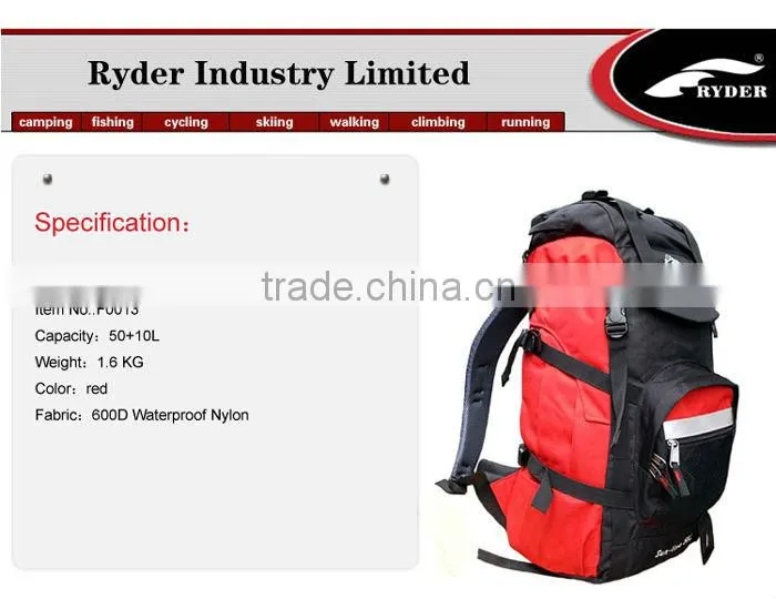 50+10L Camping Backpack