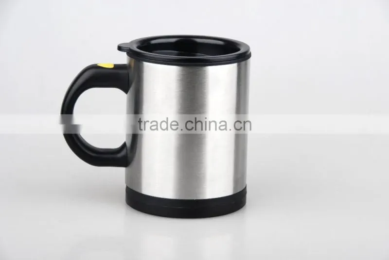 Hot sales self stirring mugs with batteries stainless steel coffee mug LS Eplus