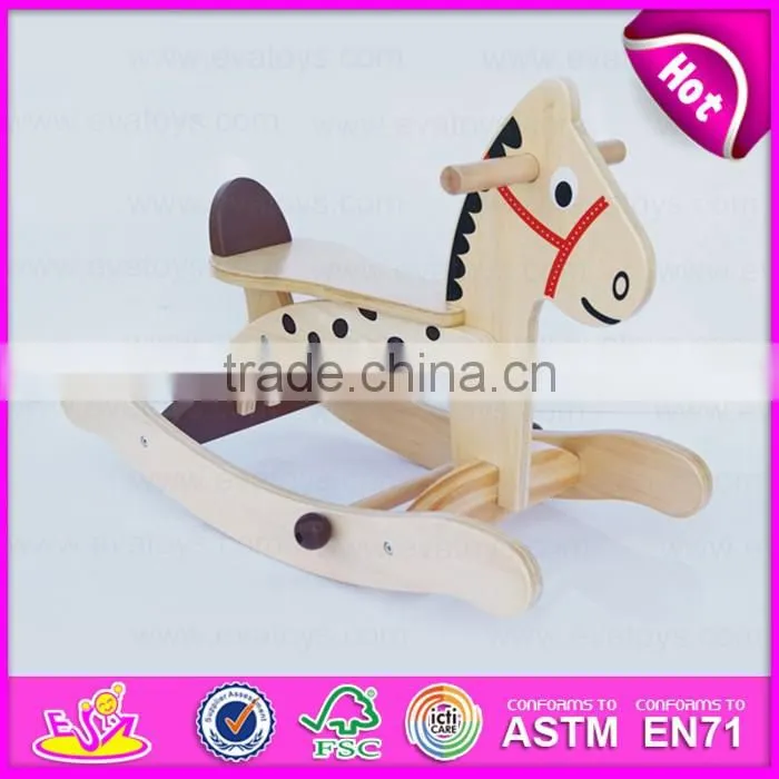 2016 new design baby wooden horse walker,new fashion rocking horse baby walker, high quality baby walker W16A015