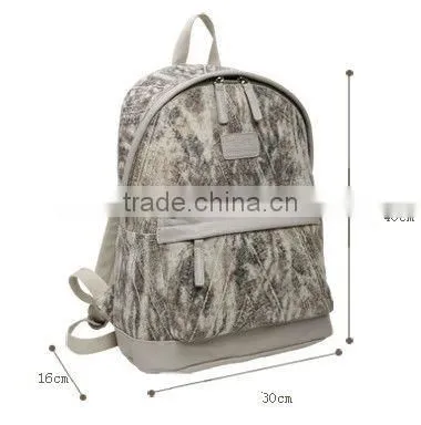 (OEM) exquisite canvas western style casual school backpack