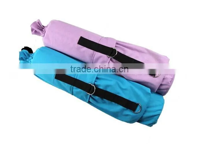 Large Capacity Drawstring Cotton Yoga Mat Bag for Shoulder Carring