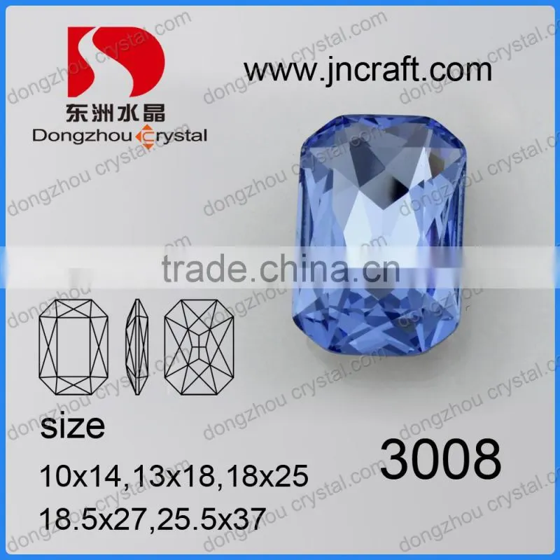 Point back crystal fancy stones for wedding dresses