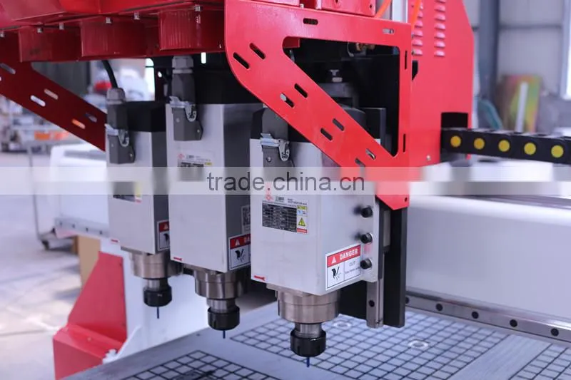 4 axis cnc router multi spindle 3d China cnc drilling milling engaving cutting machine with HQD air cooling spindle