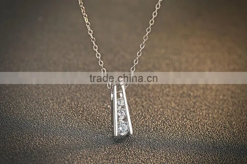 925 sterling silver jewelry necklace Tower pendant necklace for women