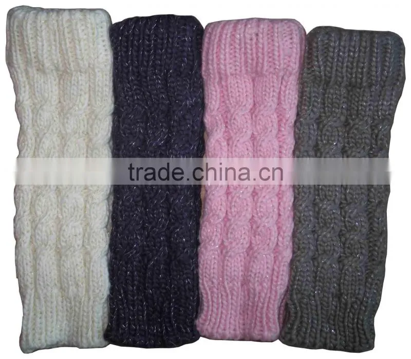 Fried dough twist pattern leg warmer