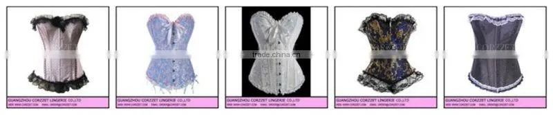 Wholesale new design fashion corset tops to wear out with Vara Bow Front